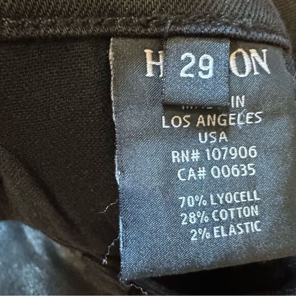 Revolve Hudson Noir Coated Krista Super Skinny in Black With A Shine - Picture 9 of 10